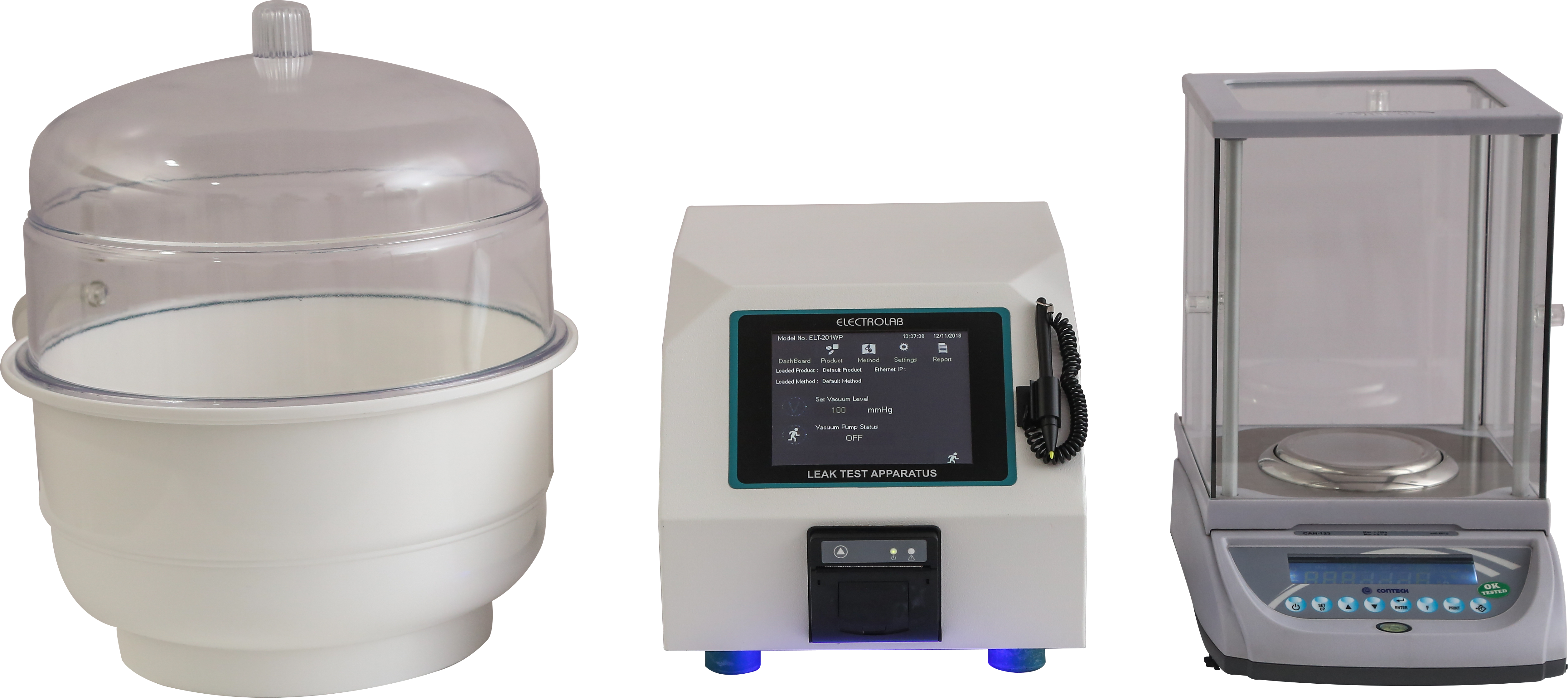 Leak testers - methylene blue dye method